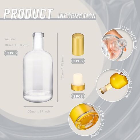 JIUYUE 13 pcs 6 oz / 200 ml Glass Bottles with Lids,Small Wine Bottles with Cork,Limoncello Bottles,Sauce Bottles Glass,Empty Whiskey Bottles. in Saudi Arabia
