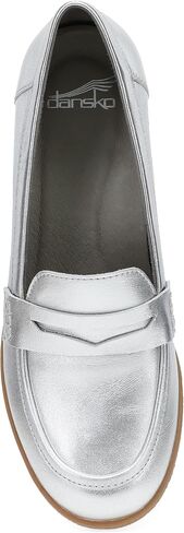 Dansko Danica Heeled Loafer for Women - Waterproof Leather with Rubber Outsole and Leather Stacked Heel for Long-Lasting Style Natural Arch Technology for Added Support in Saudi Arabia