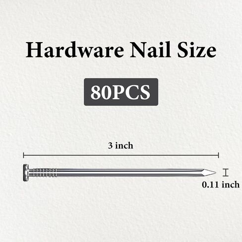 300PCS Hardware Nails, Wood Nails, Long Nails, Galvanized Concrete Wall Nail for Hanging Pictures and Woodworking, Cement Nails Suit for Drywall and Pine (1-1/2 In) in Saudi Arabia
