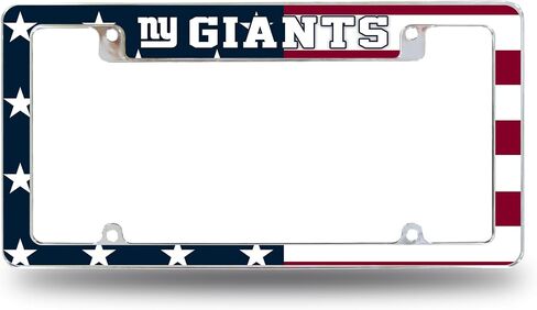 Rico Industries NFL Football Dallas Cowboys Patriotic 12" x 6" Chrome All Over Automotive License Plate Frame for Car/Truck/SUV in Saudi Arabia