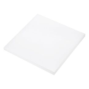 DMiotech 6 x 6 x 1/2 Inch Plastic UHMW Sheets, Ultra High Molecular Weight Polyethylene, Opaque White Polyethylene Board for Automotive, Chemical, Manufacturing, DIY Home Kitchen