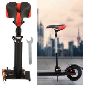 Electric Scooter Seat Saddle,Adjustable Comfortable Scooter Seat Attachment, Foldable and Shock Absorbing Universal Electric Scooter Accessory and Replacement Part for M365