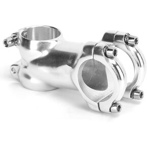 Stem 31.8mm Silver Stem Handlebar Riser Extender Aluminum Alloy Handlebar Stem for Road Bikes Cycling