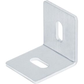 20 PCS 2 Slotted Inside Corner Brace, L Shape Right Angle Mounting Bracket, 3mm Thickness, 1-3/4" x 1-3/4" x 1-5/8"