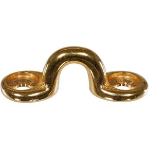 Brass Footman Loop 1 1/16 Inch - 5 Pack