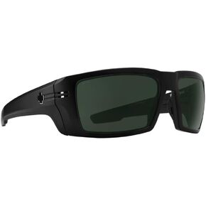 Spy Rebar ANSI Certified Sunglasses Matte Black with Happy Gray Green Polarized Lens