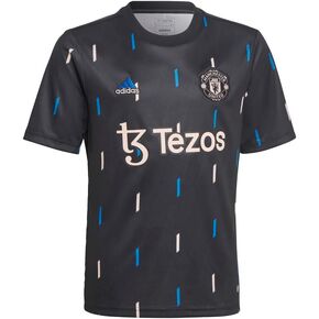 adidas Manchester United Pre-Match Jersey Kids', Black, Size XL