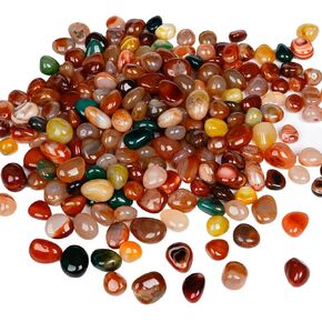 Diameter 1.2 Inches 5.5lb 450pcs Natural Bulk Polished Stones Colorful Riverstones Tumbled Stones - Real Raw Stones Tumbled Crystals Bulk for Healing (Colorful 1.2" 450pcs)