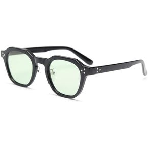 kachawoo TR90 Polarized Sun Glasses for Women Mens Square Polygon Retro Vintage Sunglasses Thick Frame Luxury Brand Design Eyewear