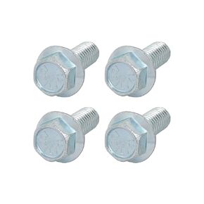 METALLIXITY Flanged Hex Head Bolts (3/8-16 x 1") 4pcs, Hexagon Serrated Flange Bolt Carbon Steel Screw - for House Construction Hardware Fasteners