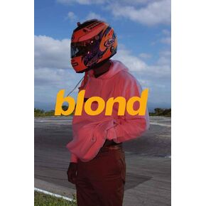 BUY ART FOR LESS Officially Licensed Frank Ocean Blonde Helmet 24 x 36 Inch Poster - Vintage Style - Poster Paper - Ready to Frame