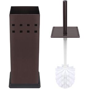 Toilet Brush and Holder, Toilet Bowl Brush for Bathroom, Toilet Cleaner, Odor Free, Bronze