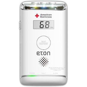 Eton Carbon Monoxide Detector with10-Year Battery, Digital Display, LED Status Indicator, Emergency LED Flashlight and Energizer Batteries. Plug-in with Battery Back-up