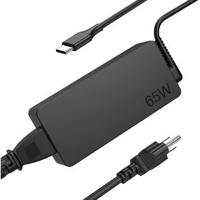 Newest 65W USB C Laptop Charger for Lenovo ThinkPad Yoga Chromebook IdeaPad Charger Fast Charging Type C AC Adapter Power Cord Supply