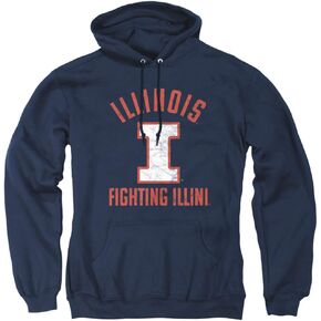 سترة بغطاء للرأس للبالغين من الجنسين تحمل شعار Uiuc الرسمي