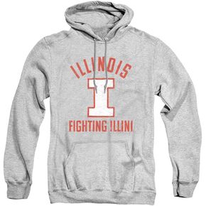 Official Uiuc Logo Unisex Adult Pull-Over Hoodie