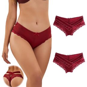 ohyeahlady Women Sexy Criss Cross Underwear Seamless Bikini Naughty Panty Brief Thong Cheeky