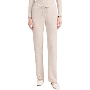 perfectwhitetee Women's Sweater Rib Straight Leg Pants