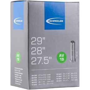 Schwalbe Unisex's AV19 Inner Tube, Black, One Size/40 mm