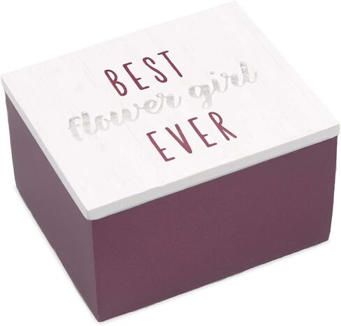 مجوهرات Pavilion Gift Company Pavilion-Flower Girl-Purple Mini Jewelry مقاس 2.25 × 2 × 1 بوصة، صندوق حلية، 2.25 بوصة in Saudi Arabia
