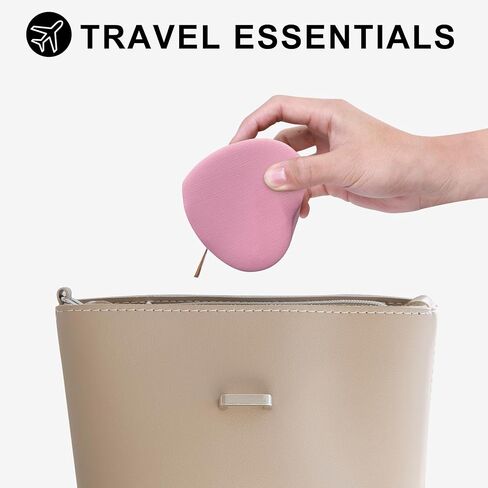 4Pcs Heart-Shaped Small Jewelry Box Travel Jewelry Case Girls Mini Jewelry Box for Rings Earrings Necklaces Organizing Portable PU Leather Jewerly Organizer for Women in Saudi Arabia