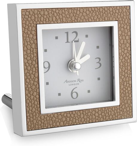 ساعة منبه مطلية بالفضة من أديسون روس شاجرين ساند in Kuwait