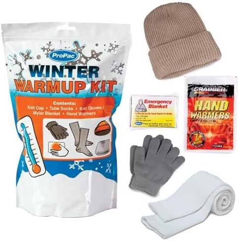 Emergency Winter Warmup Kit, Grey, Tan in Saudi Arabia