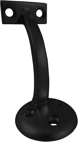 3-7/8" Heavy duty handrail bracket 3 hole flat black support de rampe robuste mat noir 3-7/8po in Saudi Arabia
