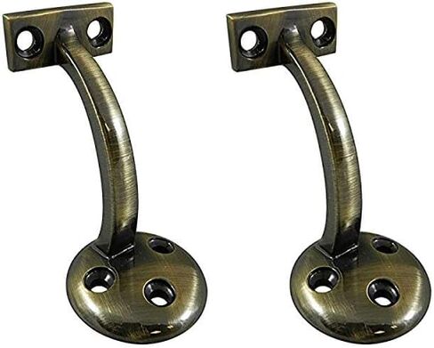 3-7/8" Heavy duty handrail bracket 3 hole flat black support de rampe robuste mat noir 3-7/8po in Saudi Arabia