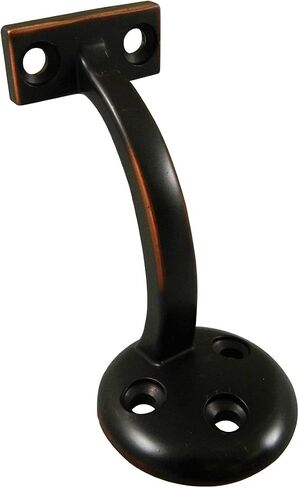 3-7/8" Heavy duty handrail bracket 3 hole flat black support de rampe robuste mat noir 3-7/8po in Saudi Arabia