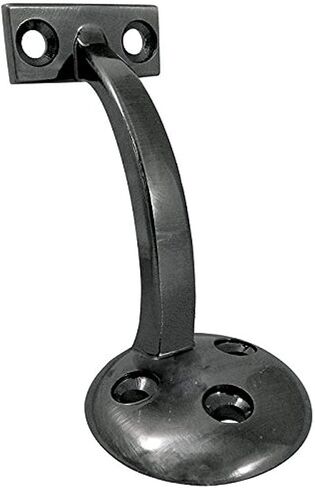 3-7/8" Heavy duty handrail bracket 3 hole flat black support de rampe robuste mat noir 3-7/8po in Saudi Arabia
