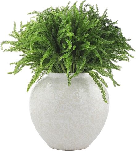 12 Pieces Christmas Norfolk Pine Branch 36 Inch Norfolk Pine Stems Artificial Norfolk Christmas Greenery Plants DIY Crafts Faux Pine Branches for Xmas Home Decor Garland Wreath Craft in Saudi Arabia