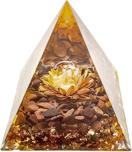 Orgone Pyramid Healing Crystals and Stones with Chakra Stones Flower of Life Orgonite Money for Positive Energy Promotes Wealth, Prosperity and attracts Success Lucky Love in Saudi Arabia