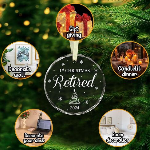 هدايا زينة التقاعد من BSQUIELE - هدايا زينة عيد الميلاد للتقاعد للنساء والرجال - هدايا المتقاعدين - التقدير، هدايا الوداع لزملاء العمل، الرئيس، المدير - السنة الجديدة، زينة شجرة عيد الميلاد in Kuwait