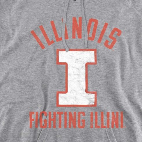Official Uiuc Logo Unisex Adult Pull-Over Hoodie in Saudi Arabia