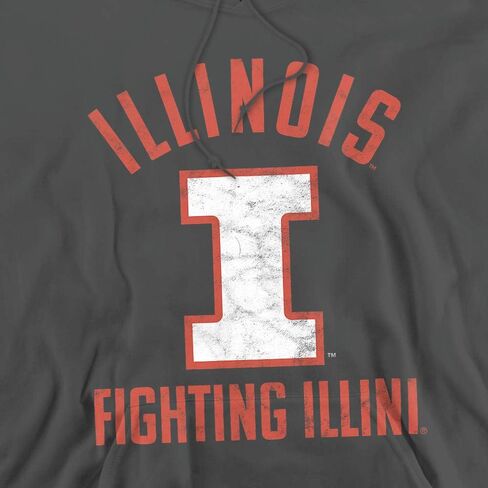 Official Uiuc Logo Unisex Adult Pull-Over Hoodie in Saudi Arabia