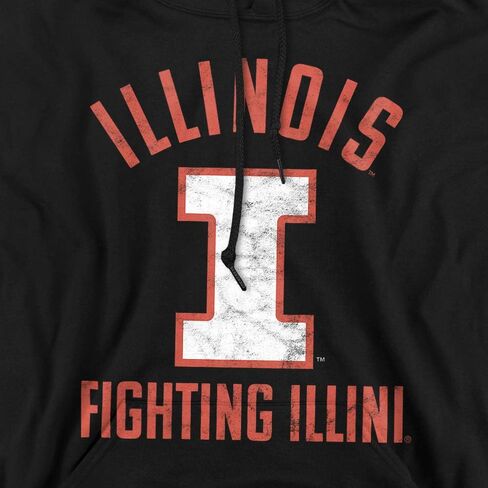 Official Uiuc Logo Unisex Adult Pull-Over Hoodie in Saudi Arabia