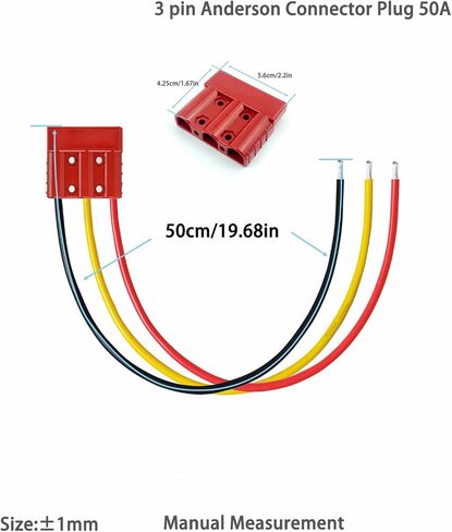 50A Battery Quick Disconnect Connector Battery Cable Connector Plug 10AWG Battery Quick Disconnect Harness Plug Kit for connecting automobile, heavy duty truck air or other equipment. in Kuwait