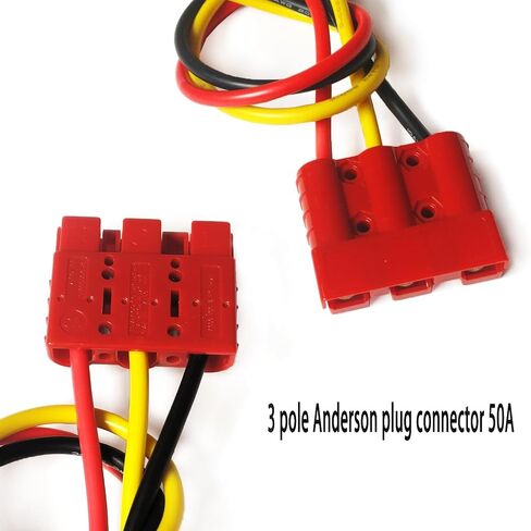 50A Battery Quick Disconnect Connector Battery Cable Connector Plug 10AWG Battery Quick Disconnect Harness Plug Kit for connecting automobile, heavy duty truck air or other equipment. in Kuwait