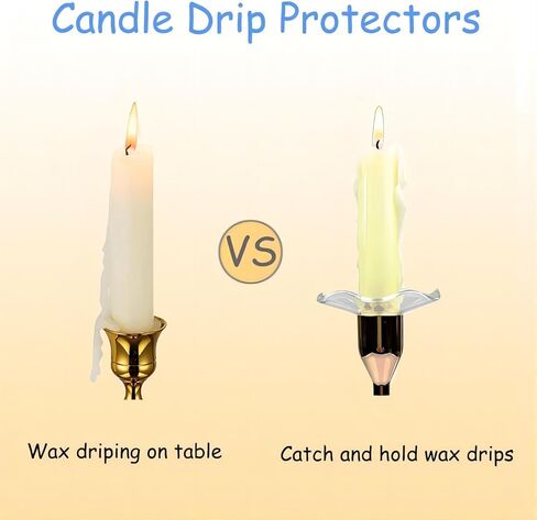 12 قطعة من شمع الشمع لشمعة Bobeches، واقيات تنقيط الشموع، واقي تنقيط الشمع، Bobeches لحاملي الشموع الزجاجية مع حافة مخددة (تصميم صدفي) in Kuwait