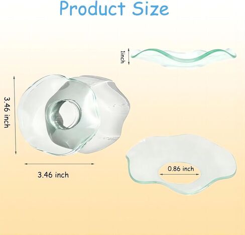 12 قطعة من شمع الشمع لشمعة Bobeches، واقيات تنقيط الشموع، واقي تنقيط الشمع، Bobeches لحاملي الشموع الزجاجية مع حافة مخددة (تصميم صدفي) in Kuwait