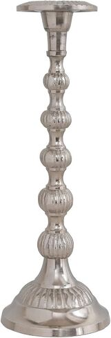 Creative Co-Op Metal Taper Holder, Silver Finish in Saudi Arabia