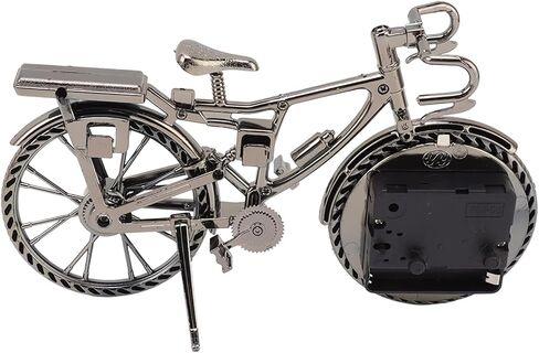Yosoo Vintage Bicycle Clock, Unisex Desktop Alarm Clock, Analog Display, Motorbike Shape, Compact Size, Long Service Life in Saudi Arabia