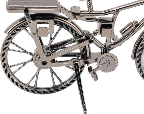 Yosoo Vintage Bicycle Clock, Unisex Desktop Alarm Clock, Analog Display, Motorbike Shape, Compact Size, Long Service Life in Saudi Arabia