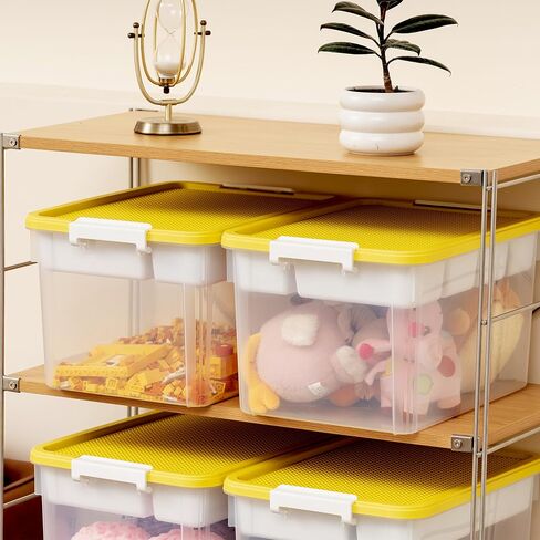Citylife 17 QT Plastic Storage Box with Removable Tray Craft Organizers and Storage Clear Storage Container for Organizing Bead, Tool, Sewing, Playdoh, Grey in Saudi Arabia
