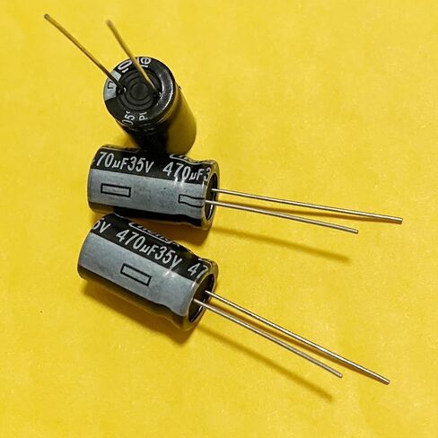 Aluminum Electrolytic Capacitor Kits 35v 470uF 10x17mm Radial Leads DIP Capacitors for Electrical Repair/Arduino/DIY etc. 20Pcs in Saudi Arabia