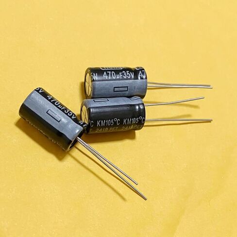 Aluminum Electrolytic Capacitor Kits 35v 470uF 10x17mm Radial Leads DIP Capacitors for Electrical Repair/Arduino/DIY etc. 20Pcs in Saudi Arabia