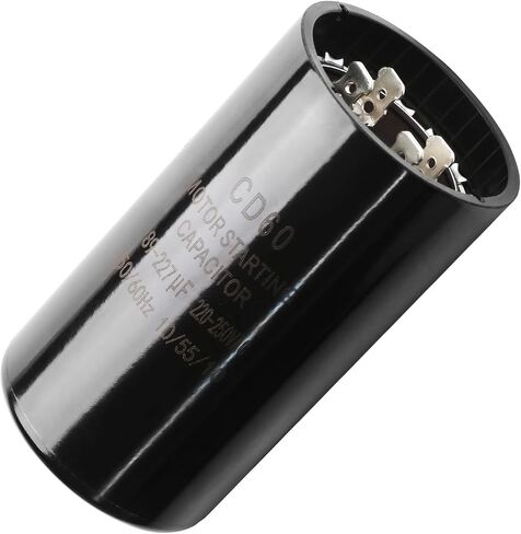 Seentech 189-227 uf/MFD 220-250 VAC ±20% CD60 Round Motor Start Capacitor 50/60 Hz AC Electric Motor Universal Fit for AC Motor Run or Fan Start and Cool or Heat Pump Air Conditioner in Kuwait