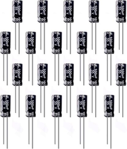 Aluminum Electrolytic Capacitor Kits 35v 470uF 10x17mm Radial Leads DIP Capacitors for Electrical Repair/Arduino/DIY etc. 20Pcs in Saudi Arabia