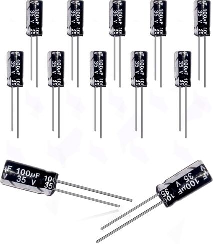 Aluminum Electrolytic Capacitor Kits 35v 470uF 10x17mm Radial Leads DIP Capacitors for Electrical Repair/Arduino/DIY etc. 20Pcs in Saudi Arabia